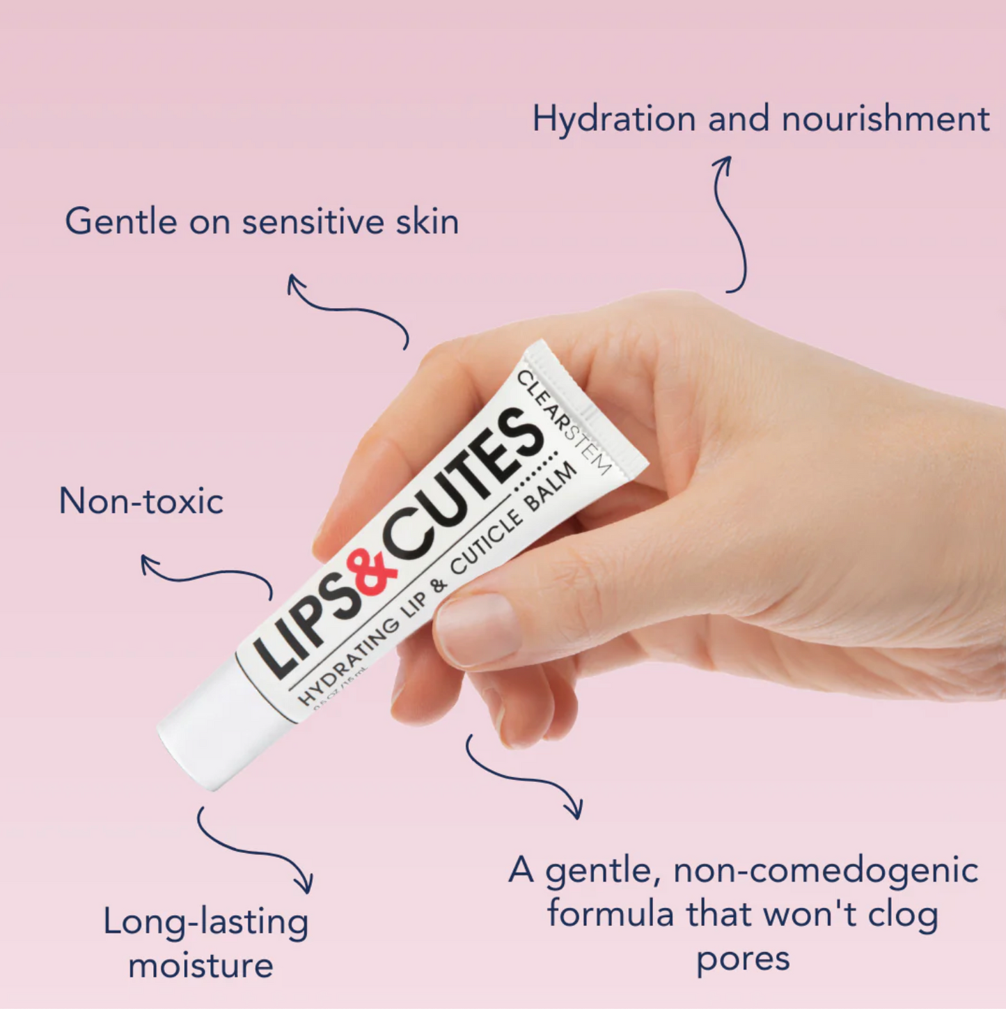 ClearSTEM LIPS&CUTES™ Acne-Safe Lip & Cuticle Treatment